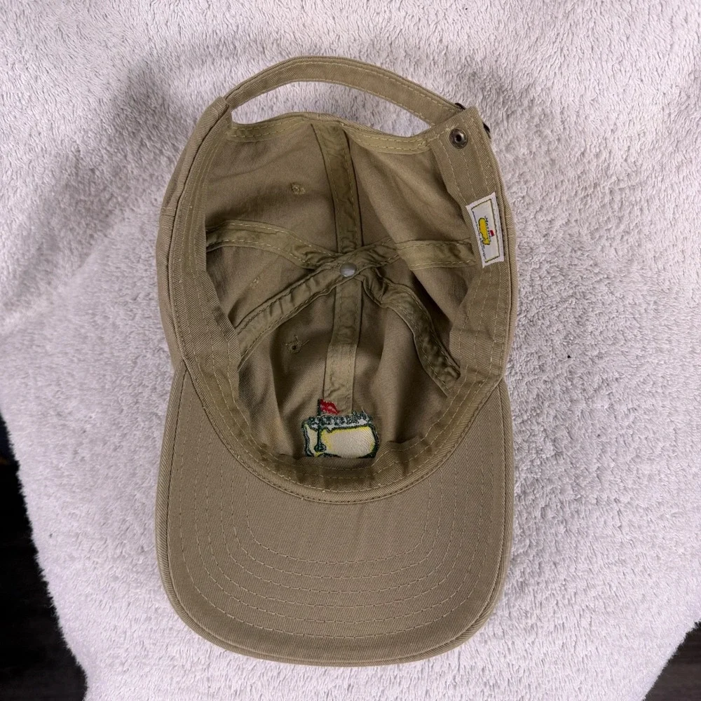 Masters Mens Golf‎ Hat Adjustable Cotton American Needle Augusta National Tan